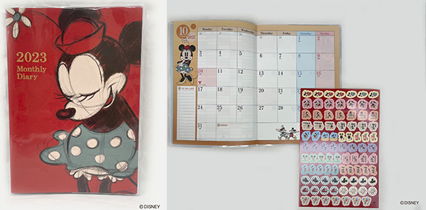 2023年版 ミッキーマウス＆ミニーマウスデザイン カレンダー